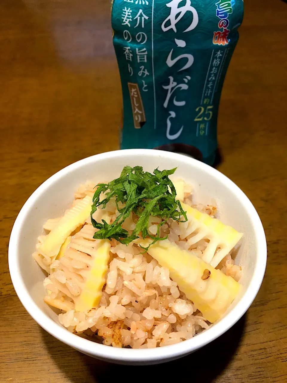 マルコメ キッチンさんの料理 桜えびと大根の炊き込みご飯  をアレンジ✨桜えびと筍の炊き込みご飯 #マルコメ #マルコメ液みそあらだし #マルコメさんありがとう|いく❤️さん