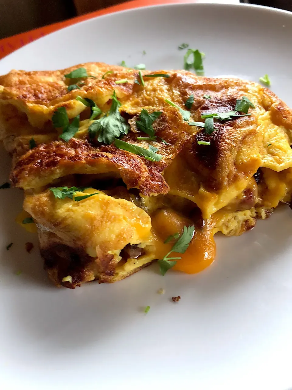 Pastrami and cheddar omelette|Chris Shannonさん