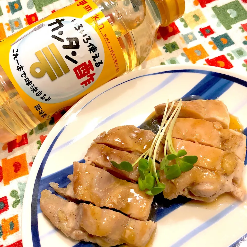 カンタン酢で鶏の照り焼き|ぴこままさん