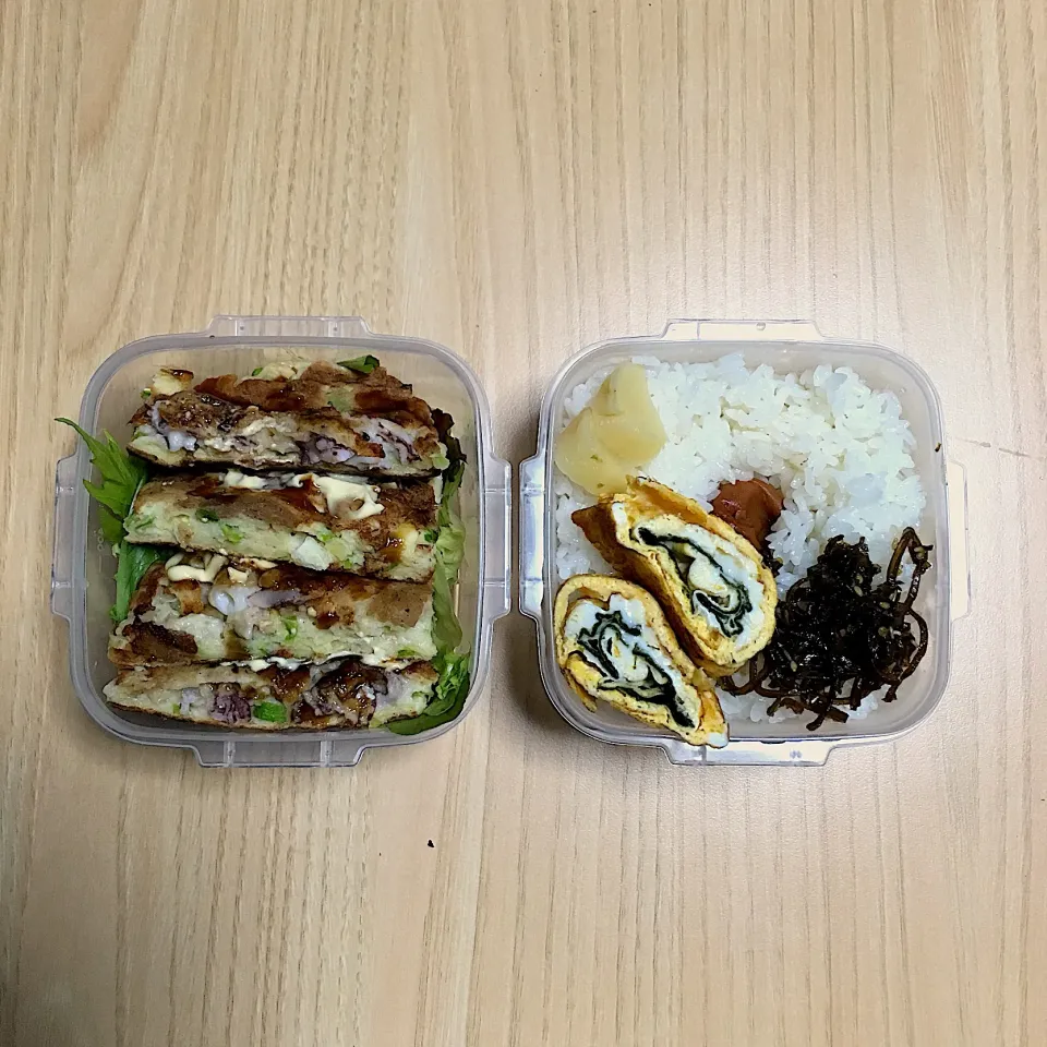 今日のお弁当‼︎ 19 April
 #お弁当  #弁当  #obento  #bento  #お好み焼き弁当  #お好み焼き  #実家のお母ちゃん  #大阪芸術大学短期大学部|Yoshinobu Nakagawaさん