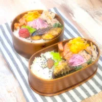 お茶漬けの素で即席豚炒め弁当|nana*さん