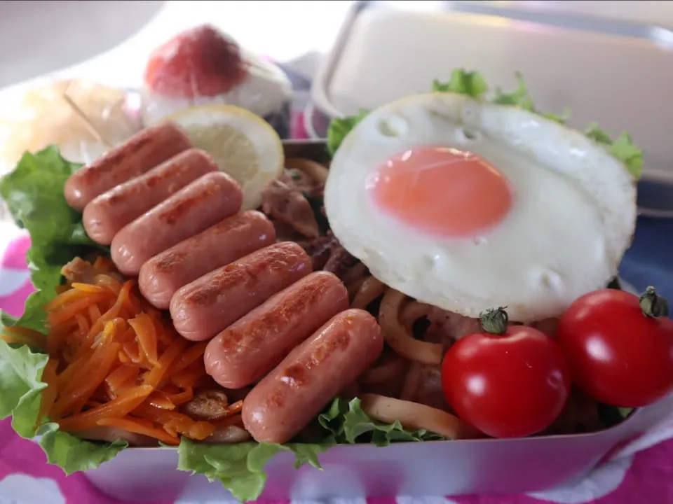 中学生男子弁当🍱
焼うどん。|なかじー。さん