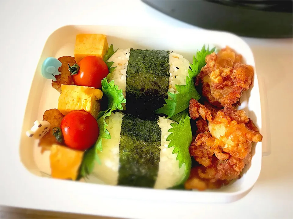 Snapdishの料理写真:簡単弁当🍙♡|♡Yuiさん