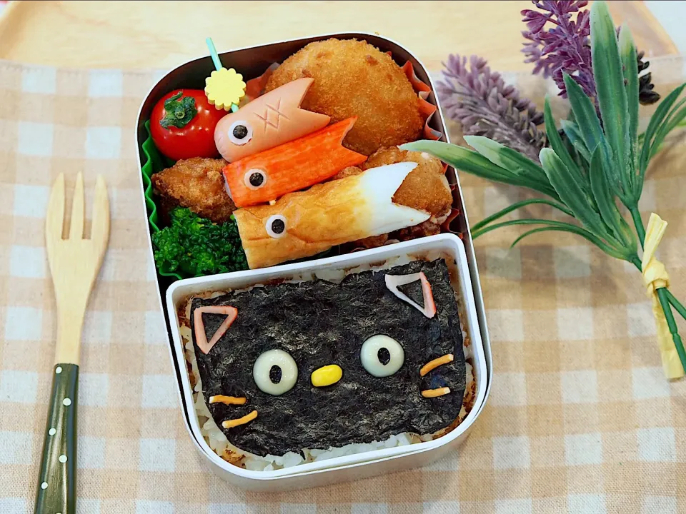 #鯉のぼり弁当 🎏
#猫弁当🐱|K.Choさん