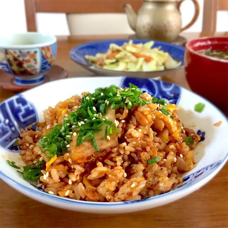 納豆キムチ炒飯|ゆかりさん