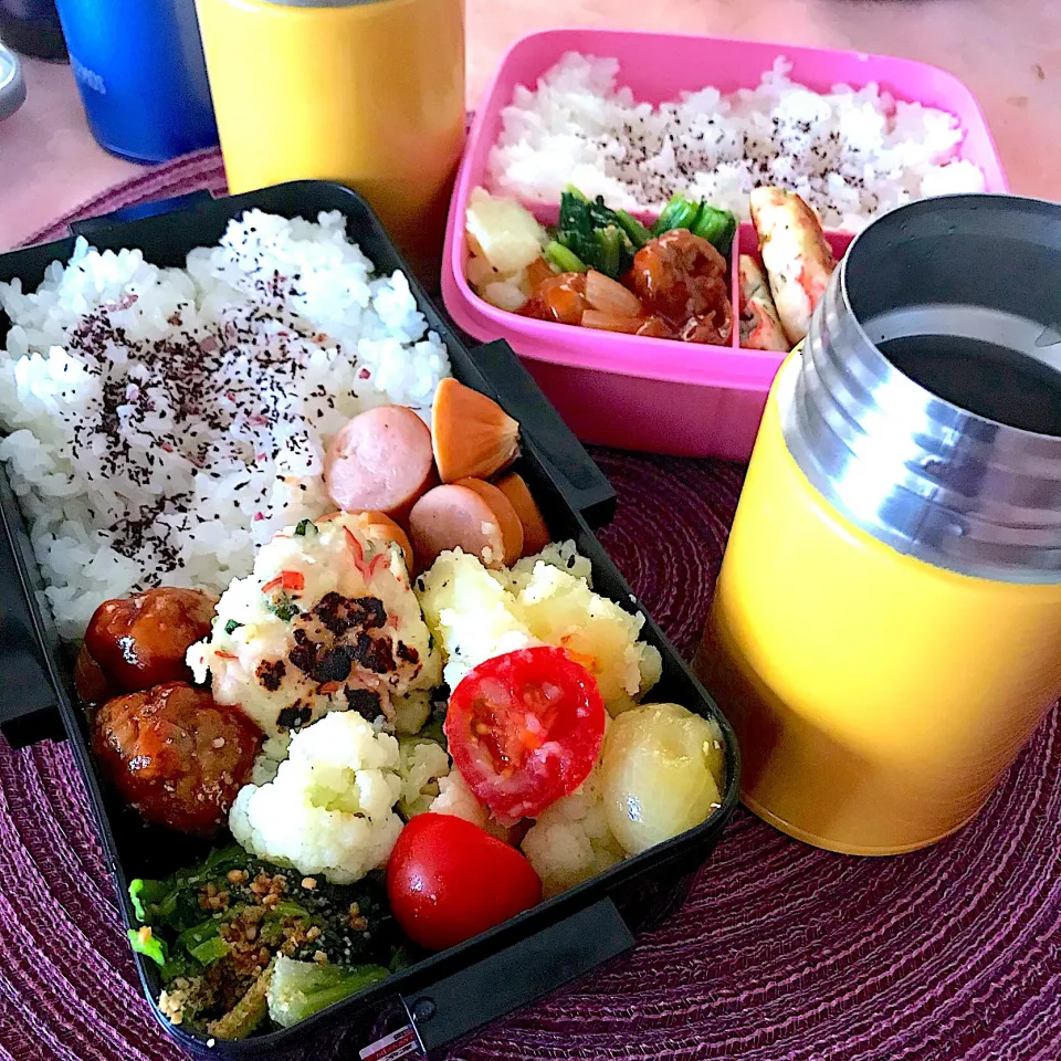 今日のお弁当🍱
ミックスナッツ入り
甘酢あんかけ手作り肉団子

玉ねぎスープと一緒に♪

季節外れの暑さが
続きそう。
紫外線にも気をつけて

週末をたのしみに
頑張って
いってらっしゃい👋😊|mokoさん