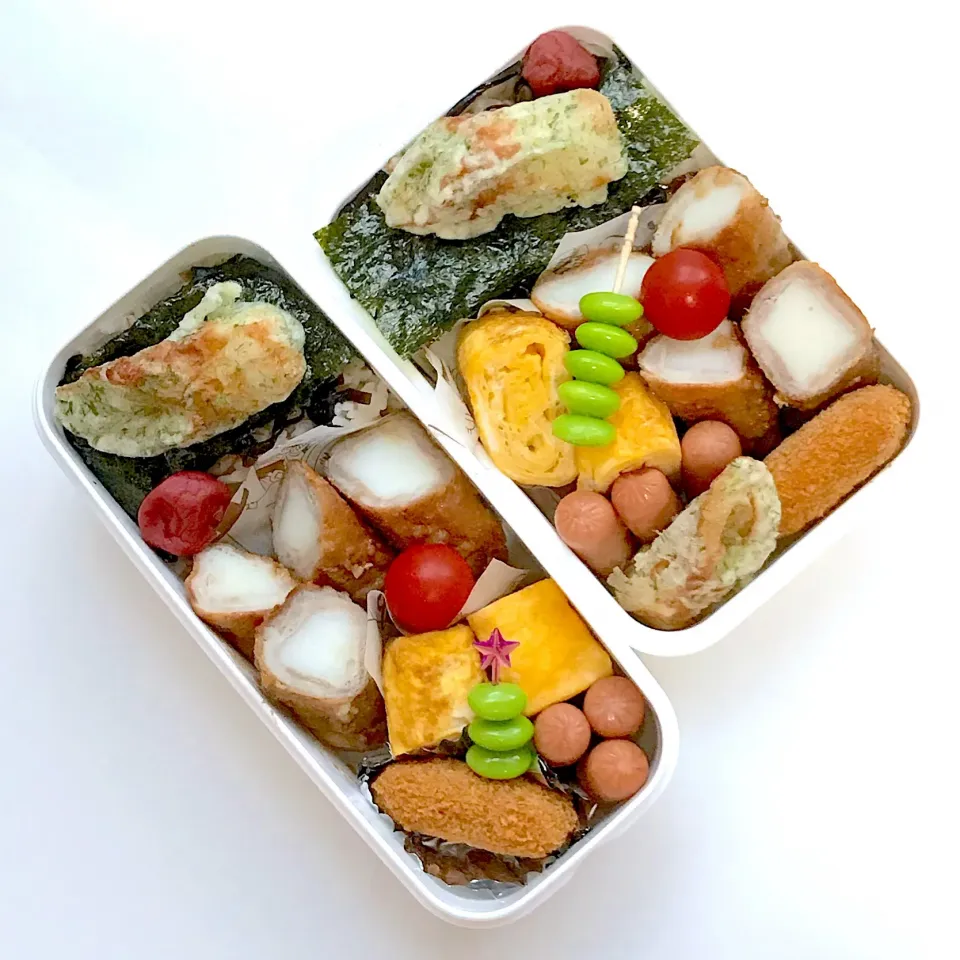 パパと娘っちのお弁当(^^)
 #お弁当  #麦ご飯|kakoさん