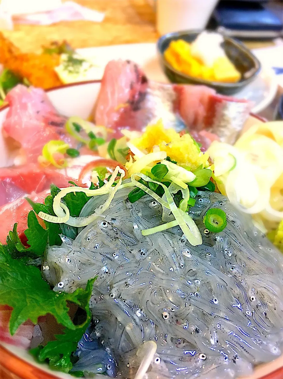 青魚丼。生シラス久々。おいしい🤤|あじしおさん