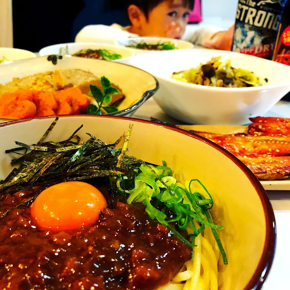 台湾風まぜそば&筍の土佐煮☘️|ハマちゃんさん