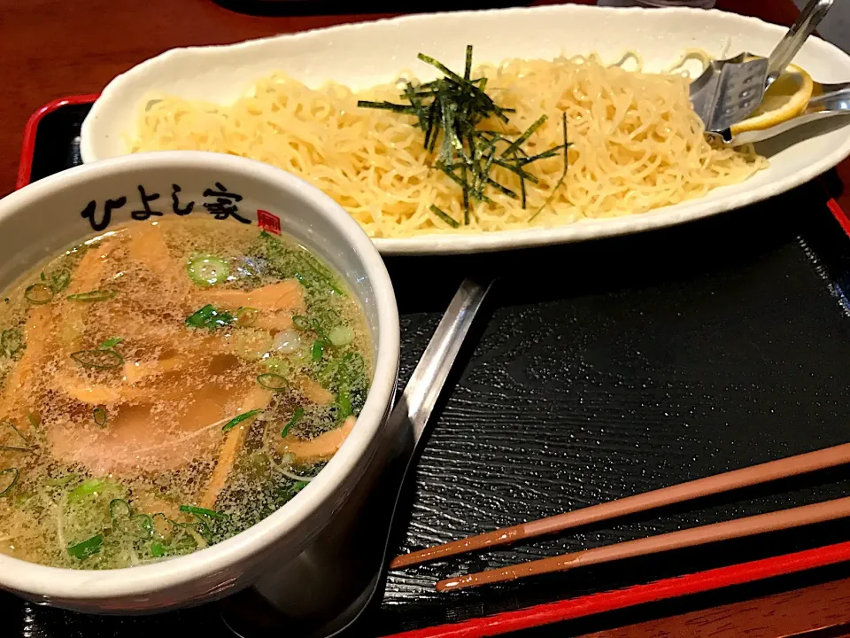 Snapdishの料理写真:つけ麺（塩）⭐️ひよし家|小林美緒さん