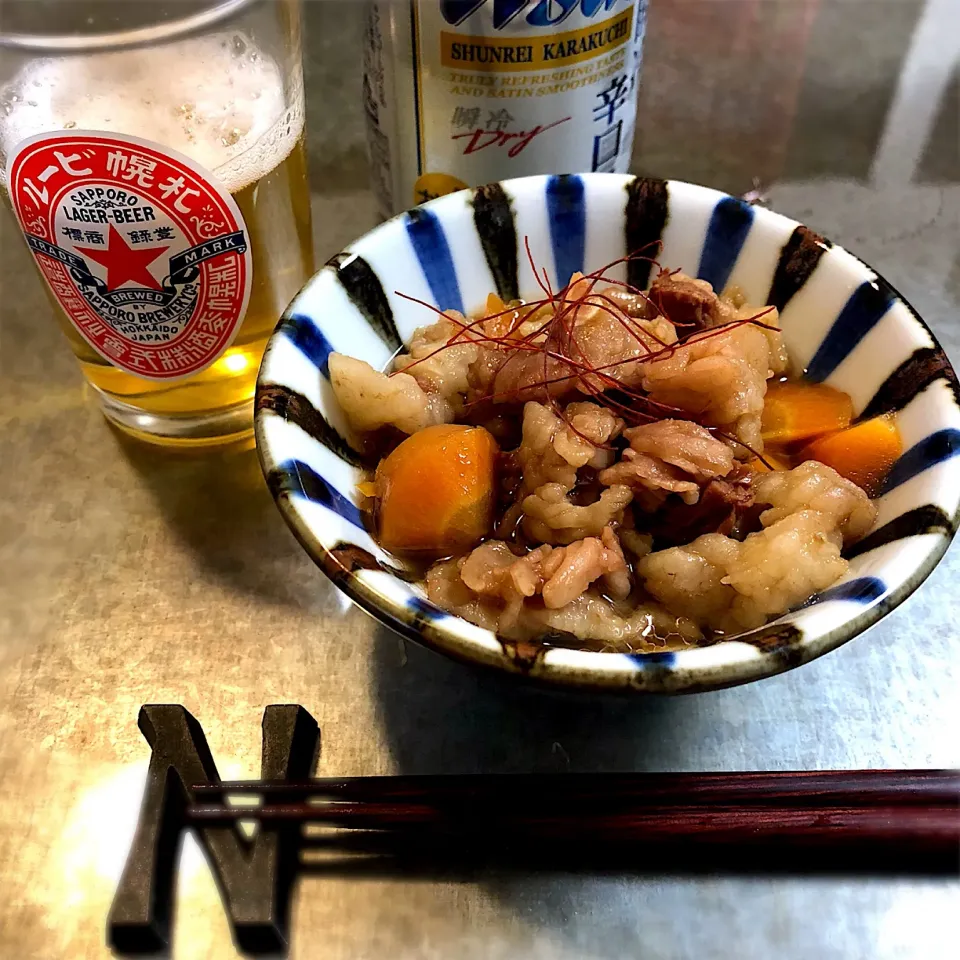 牛スジ煮込み😋🍻|nao子さん