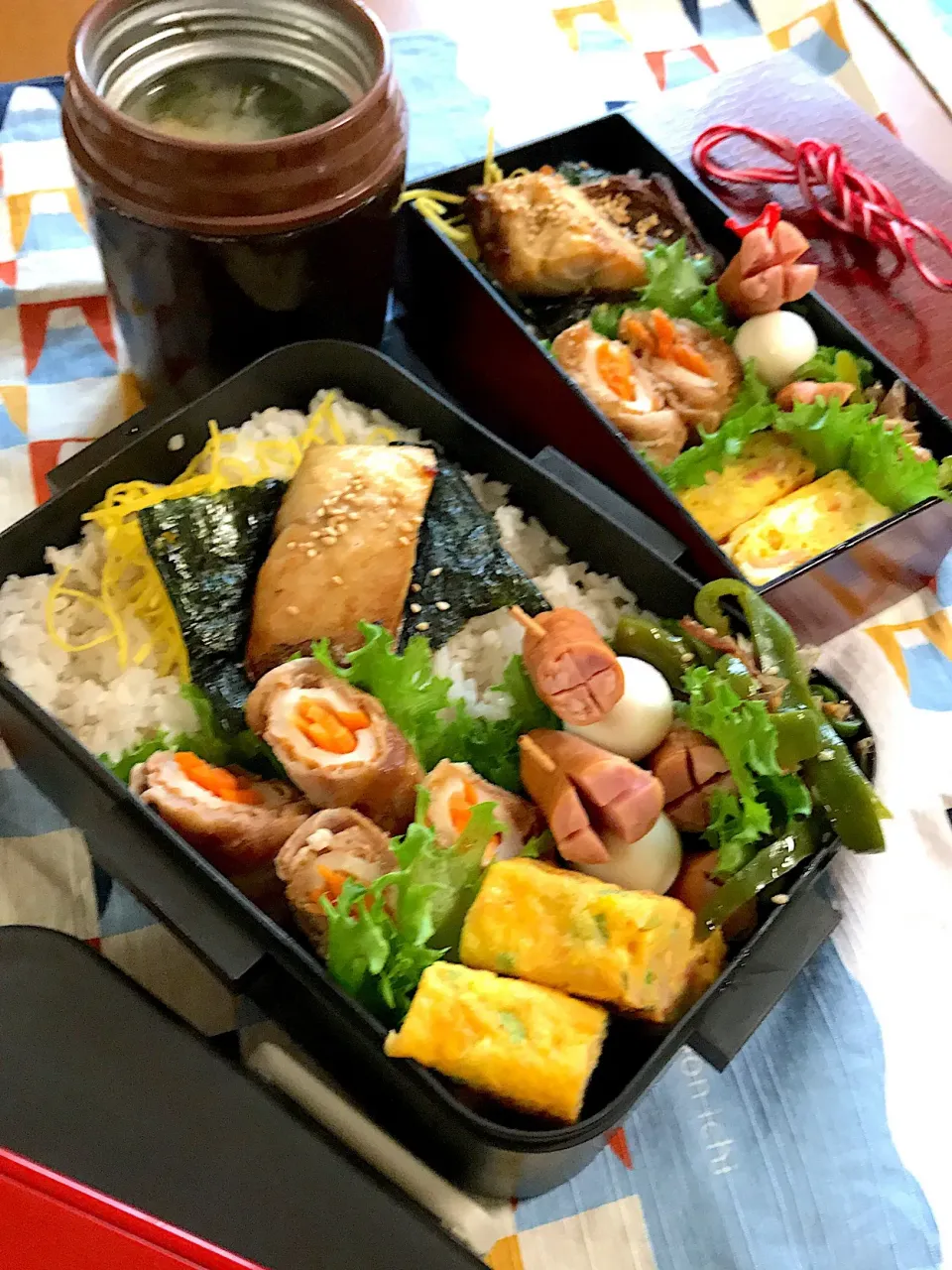 Snapdishの料理写真:旦那ちゃん、わたくし弁当🎶|BooBooさん