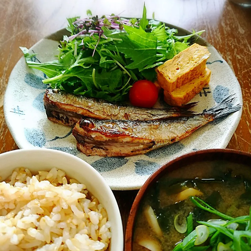 焼魚定食【鰯】|プチテンよすさん