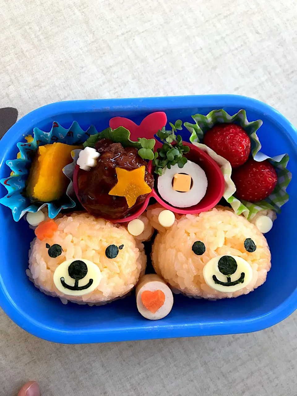 Snapdishの料理写真:くまさん弁当|みーさん