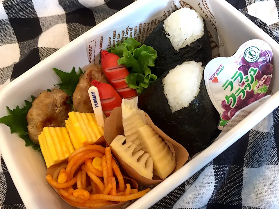 今日の娘弁当🍙
 #野田琺瑯弁当  #野田琺瑯  #お弁当記録|Yu-riさん