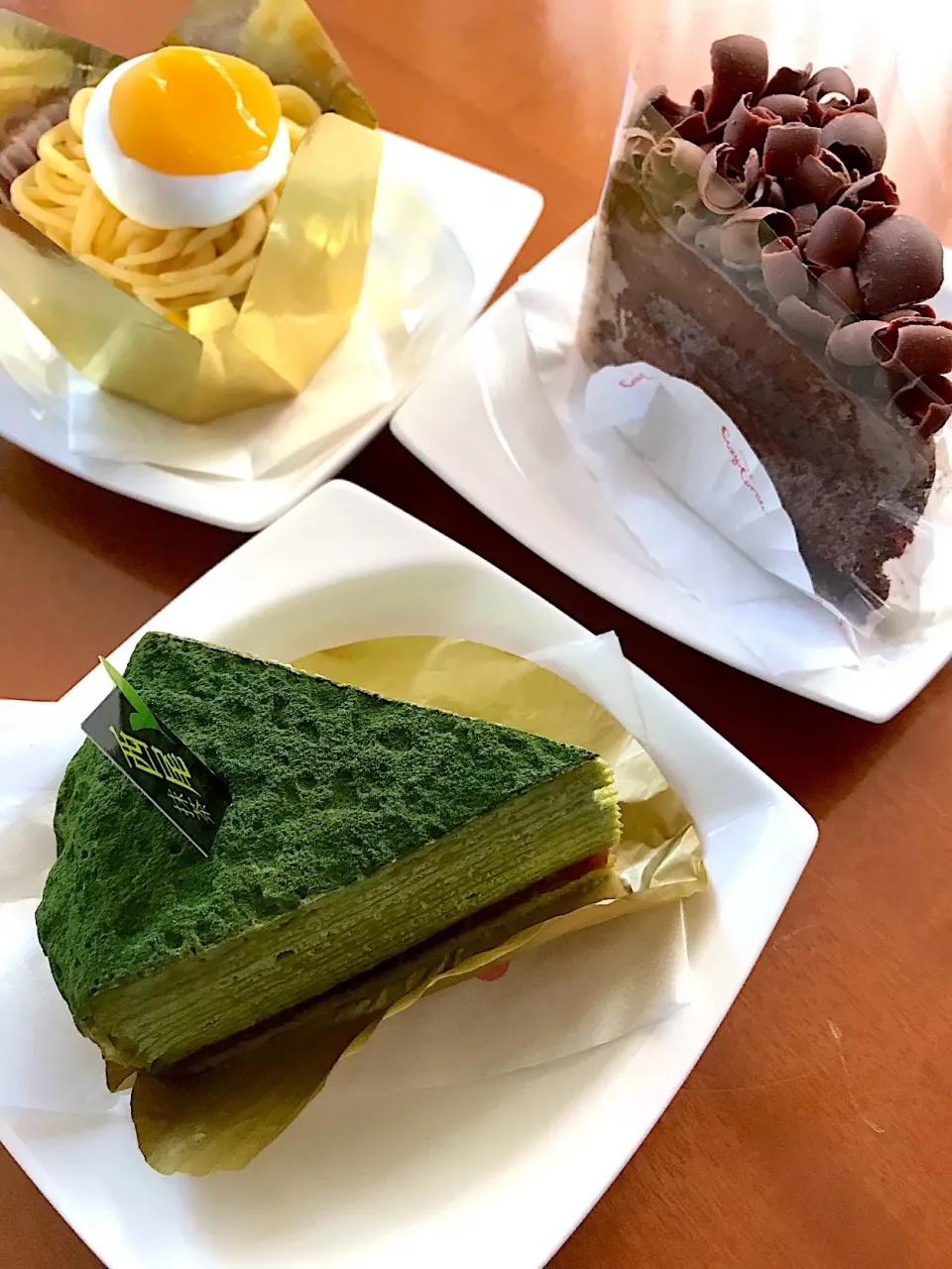 🍰抹茶 チョコレート モンブランケーキ|春夏秋冬さん