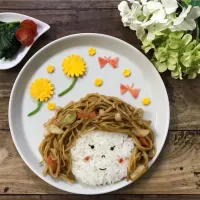 女の子プレートランチ|しーちゃんのママさん