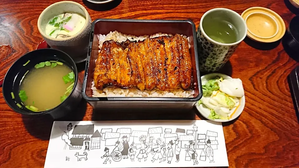 鰻のえびや 初虹(大串うな丼・吸物)|ミナミ ヒロヤさん