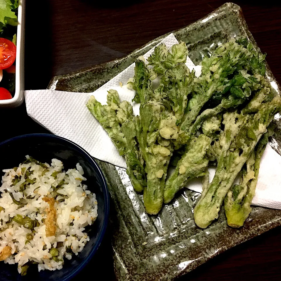 たらの芽の天ぷら＆たらの芽ご飯  ٩(ˊᗜˋ*)و|ジュリさん