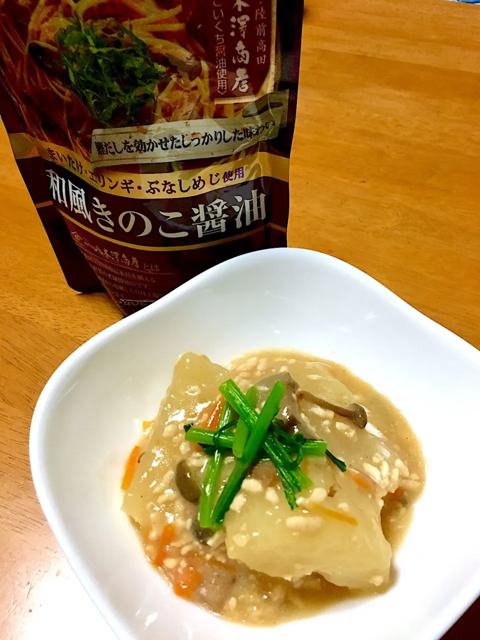 Snapdishの料理写真:大根の🍄和風きのこ醤油🍄でトロトロ煮#パスタソース#大根|kiroさん