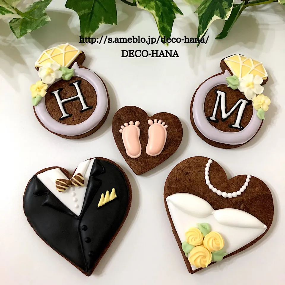 ウェディングアイシングクッキー🍪|さとみ (satomi_foodart)さん