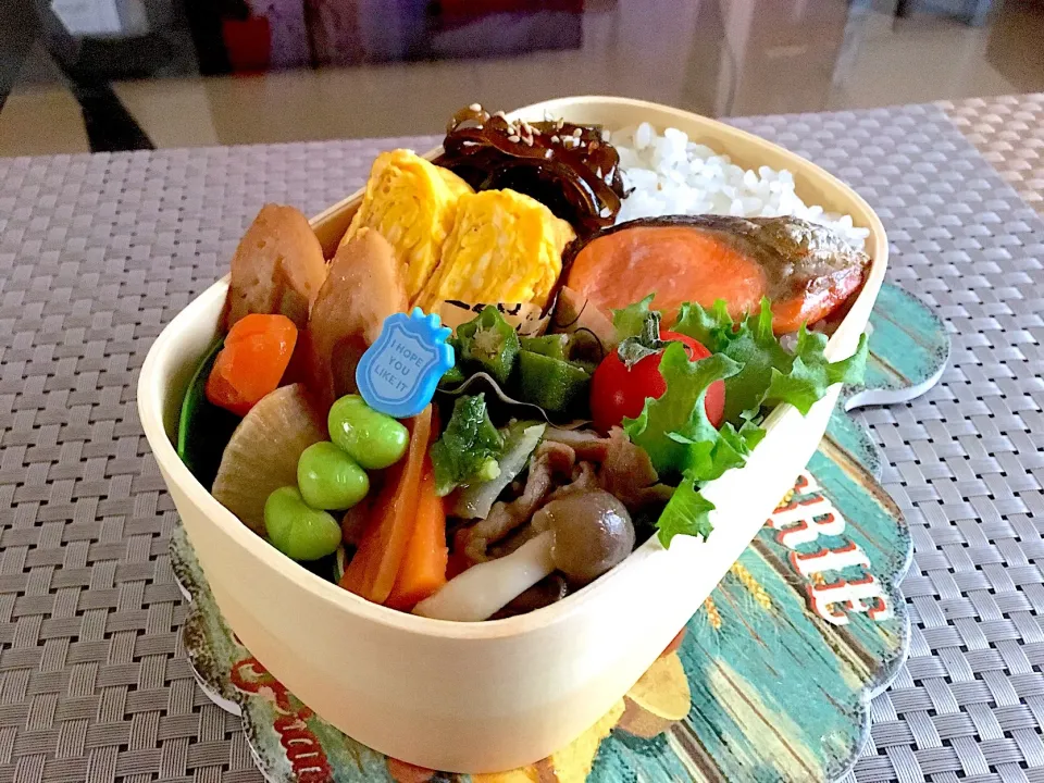 Snapdishの料理写真:今日のお弁当( ･∀･)ﾉｼ|あっきさん