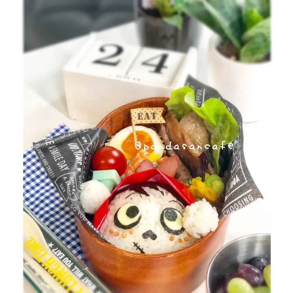 高2娘のお弁当★リメンバーミー #キャラ弁  #デコ弁  #おにぎり  #ディズニー弁当 #リメンバーミー|あおぱんださん