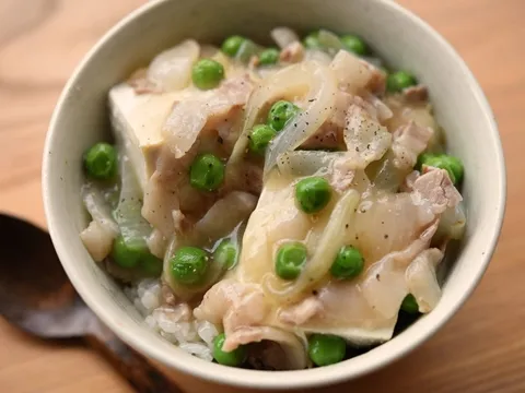 豆腐と豚バラの春野菜あんかけ|ヤマサ醤油公式アカウントさん