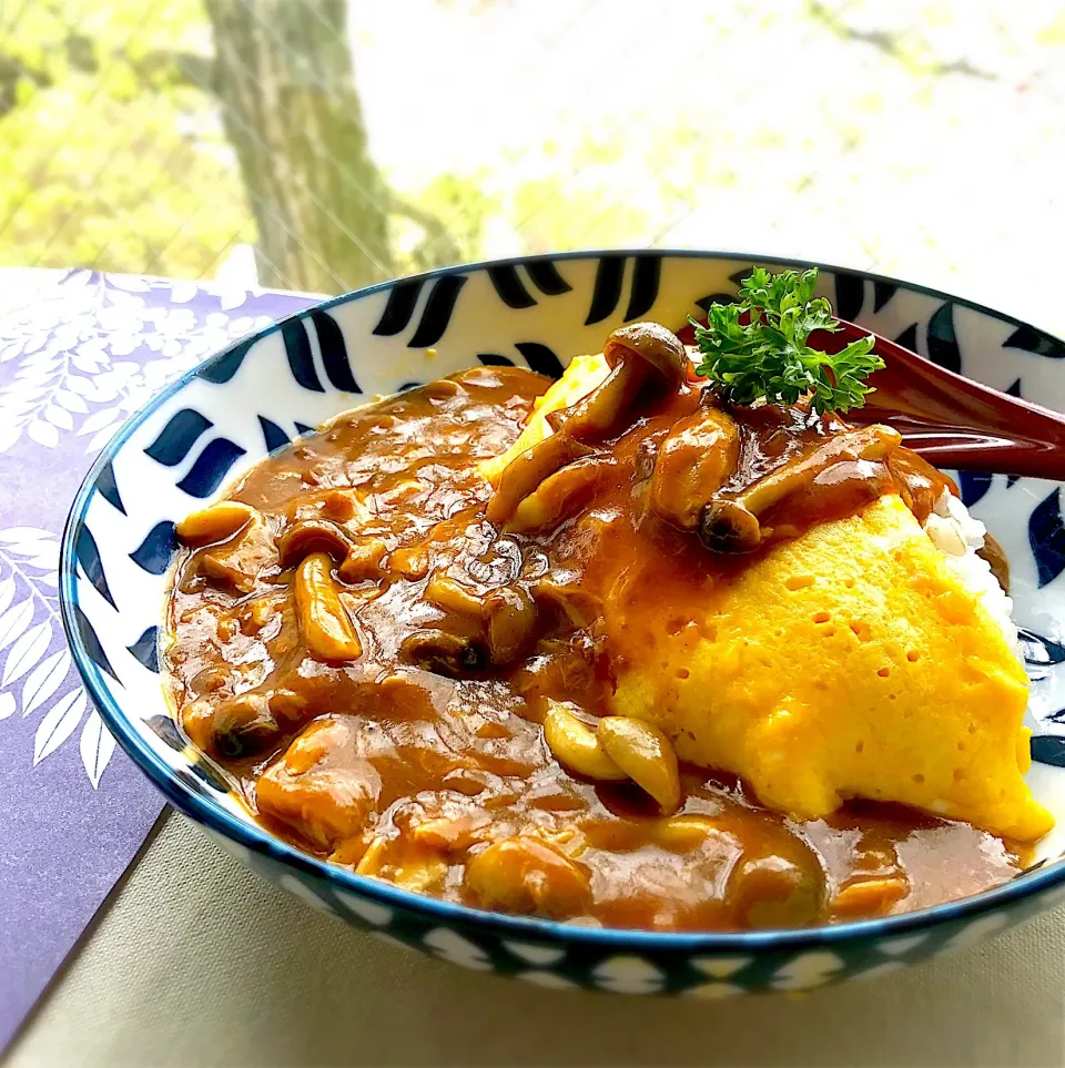 昼ごはん  オムカレー|砂雪さん