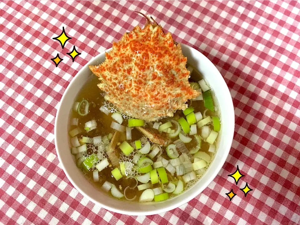 Snapdishの料理写真:🦀クリガニのお味噌汁🦀|nacchan♪さん