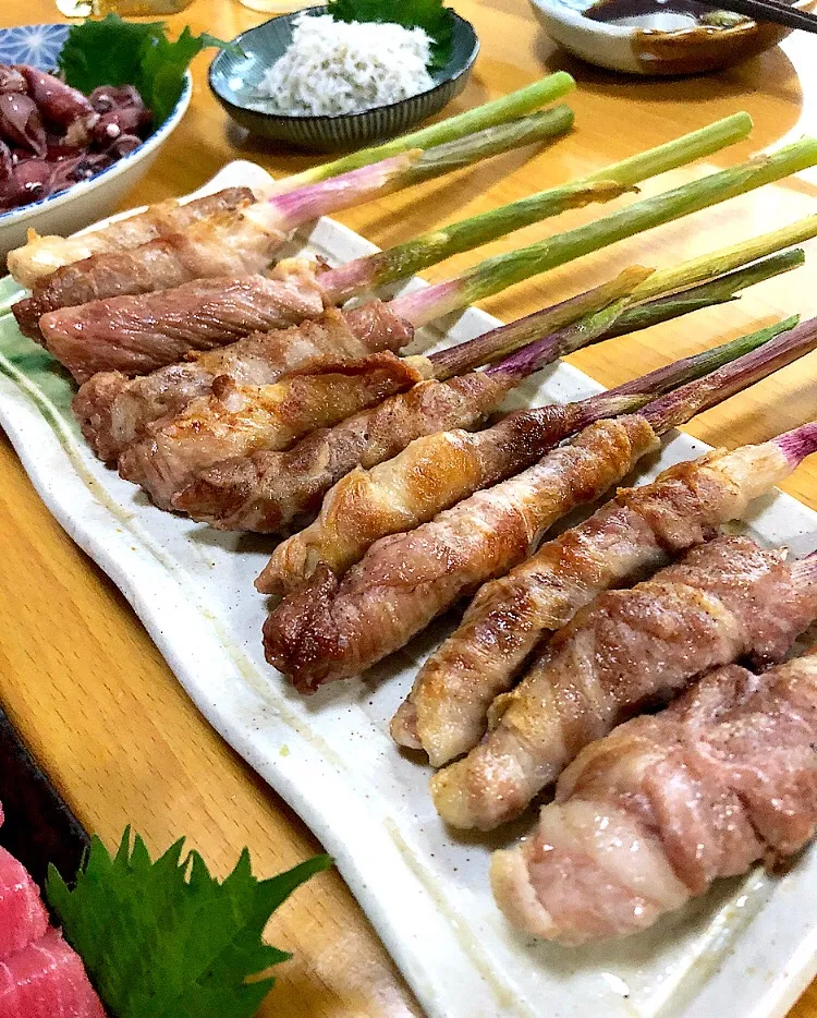 葉生姜の肉巻き|ガク魁‼︎男飯さん