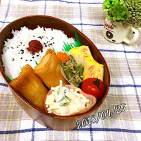 Snapdishの料理写真:2018/04/25❤︎今日のお弁当🍱|makkkkkoさん