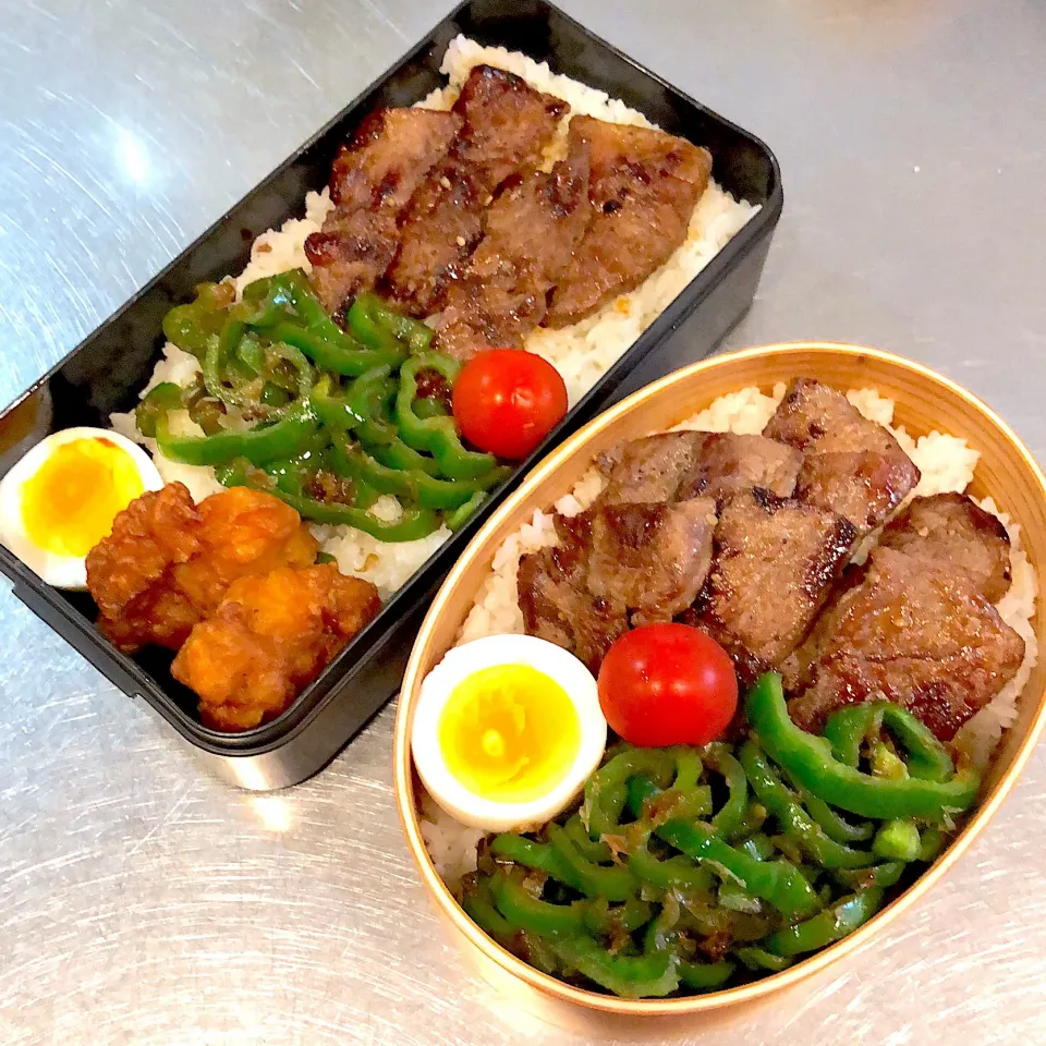 Snapdishの料理写真:4/25 高3男子焼肉弁当&次男早帰り弁当|すずちゅんさん