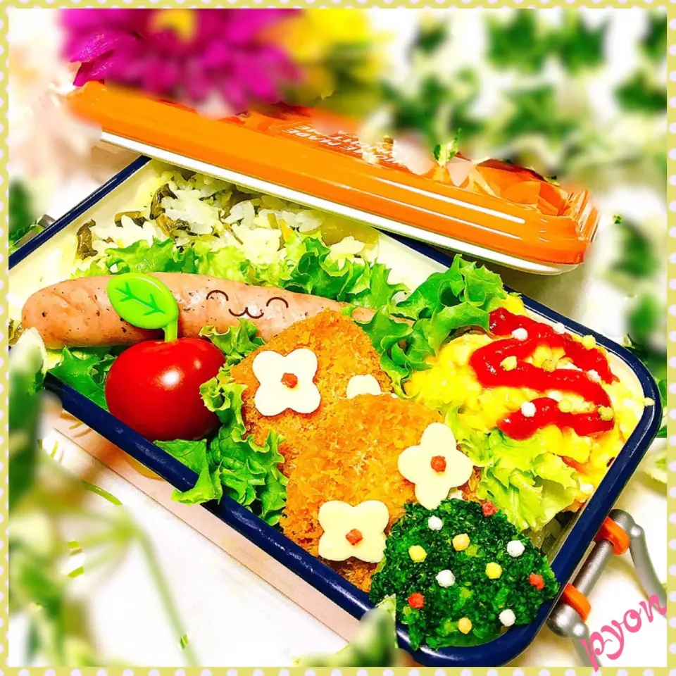 Snapdishの料理写真:娘ちゃん達のお弁当(o^^o)  #お弁当  #娘弁当  #デコ弁  #キャラ弁|ぴょんちゃんさん