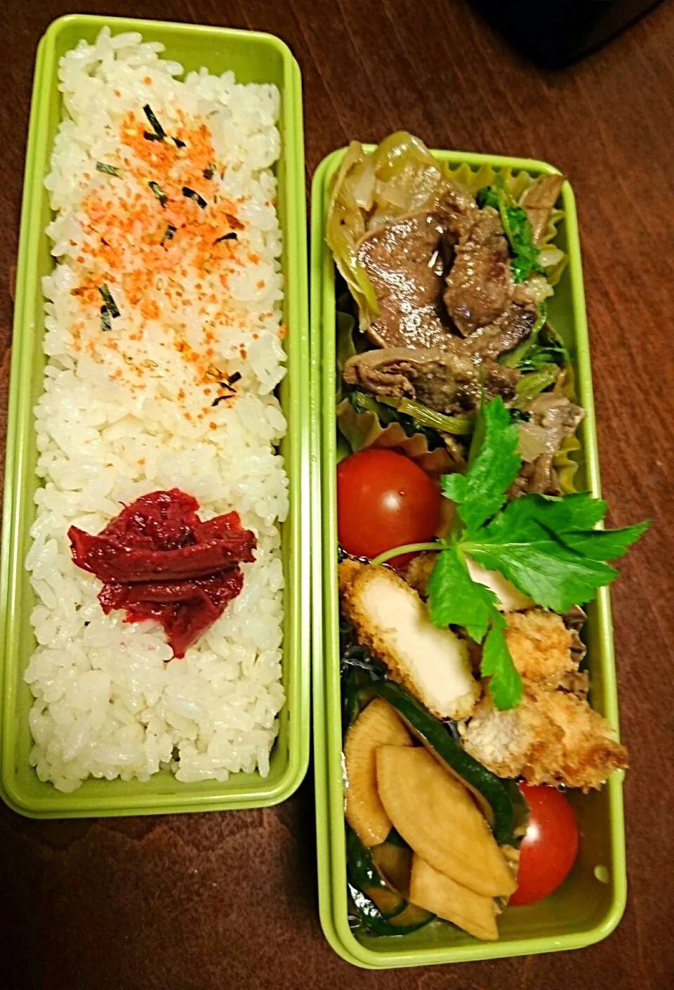 肉三昧弁当
 #今日のお弁当|りょーさん