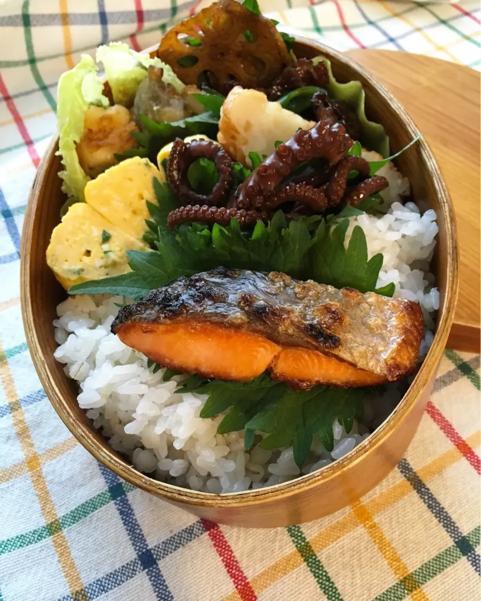 今日のパパ弁当はわっぱ弁当💕|key♪さん