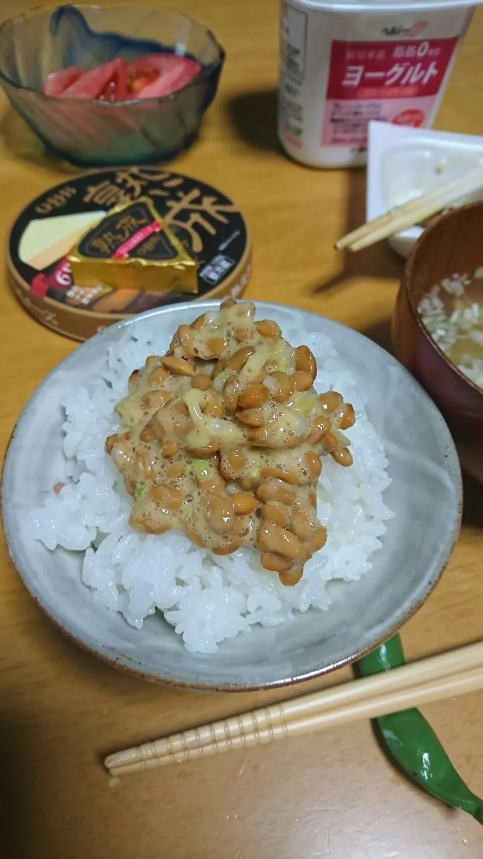 Snapdishの料理写真:2018/4/25(水)納豆ごはん🎵|しまだ ちえこさん