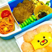 Snapdishの料理写真:次男 幼稚園お弁当🍙 #年中|ひかりさん