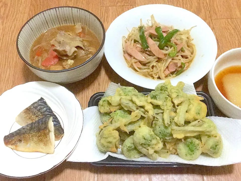 Snapdishの料理写真:旦那ちゃん晩御飯(*´∀｀*)|ちゃびきゅさん