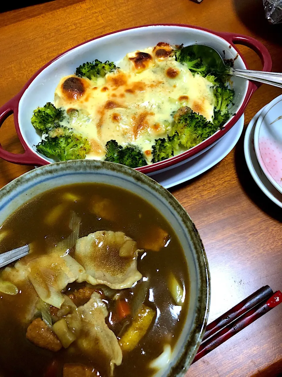 カレーうどんと豆腐の和風グラタン|あやかさん