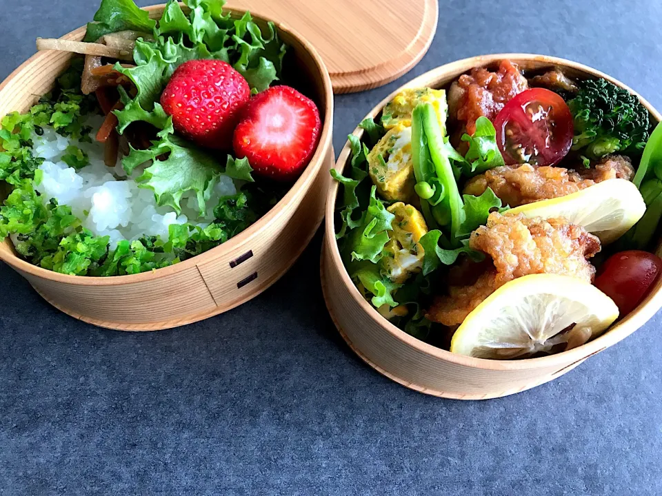 お弁当😊

唐揚げ
卵焼き
きんぴら
ラタトゥイユ
野菜達
イチゴ🍓|あふぇふぁるさん