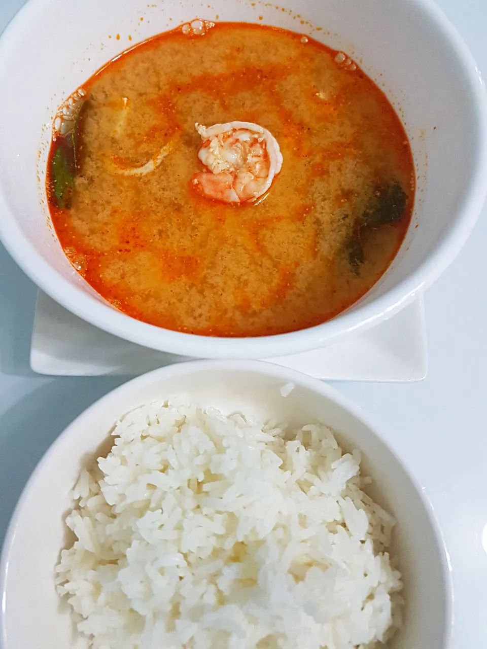 Tom Yum Prawns + Squid + Tofu 😋😍😄😘|🌷lynnlicious🌷さん