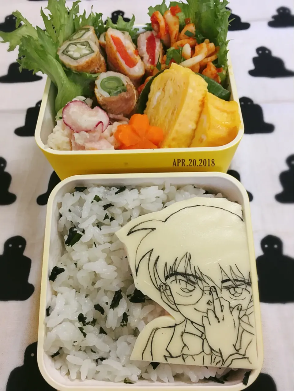 #キャラ弁  #デコ弁  #お弁当記録  #お弁当  #名探偵コナン|momo31omomさん