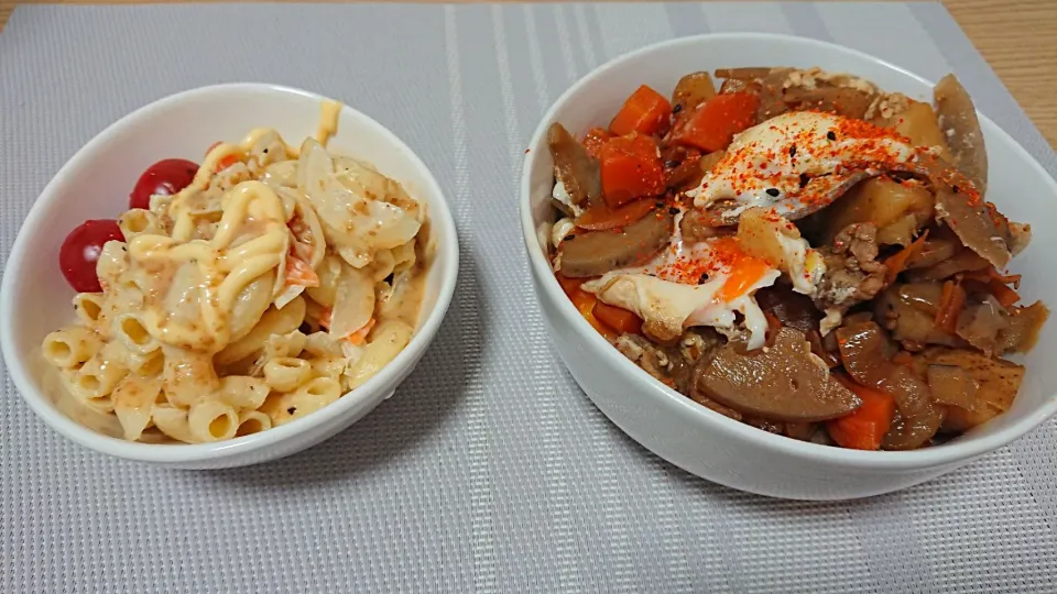 Snapdishの料理写真:常備菜で肉じゃが丼|cookingパパ五郎さん