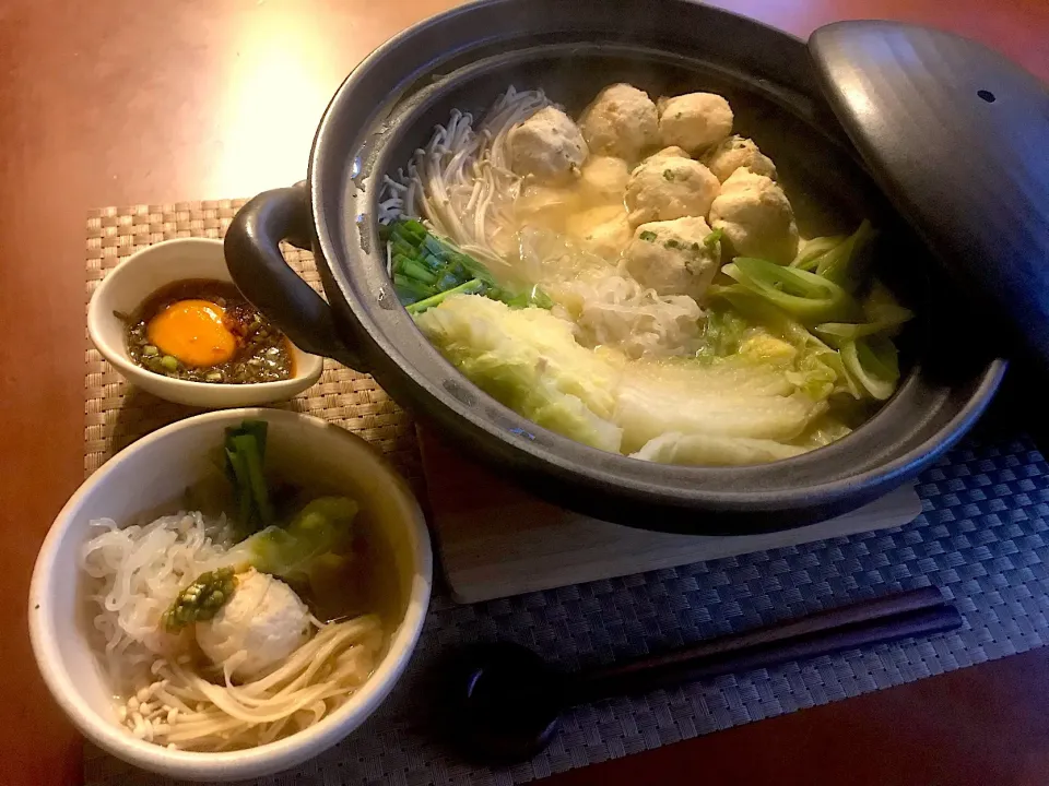 Chinese cabbage soup of shirataki noodle&meat balls♨️清湯肉丸･肉団子としらたきの白菜ｽｰﾌﾟ|🌈Ami🍻さん