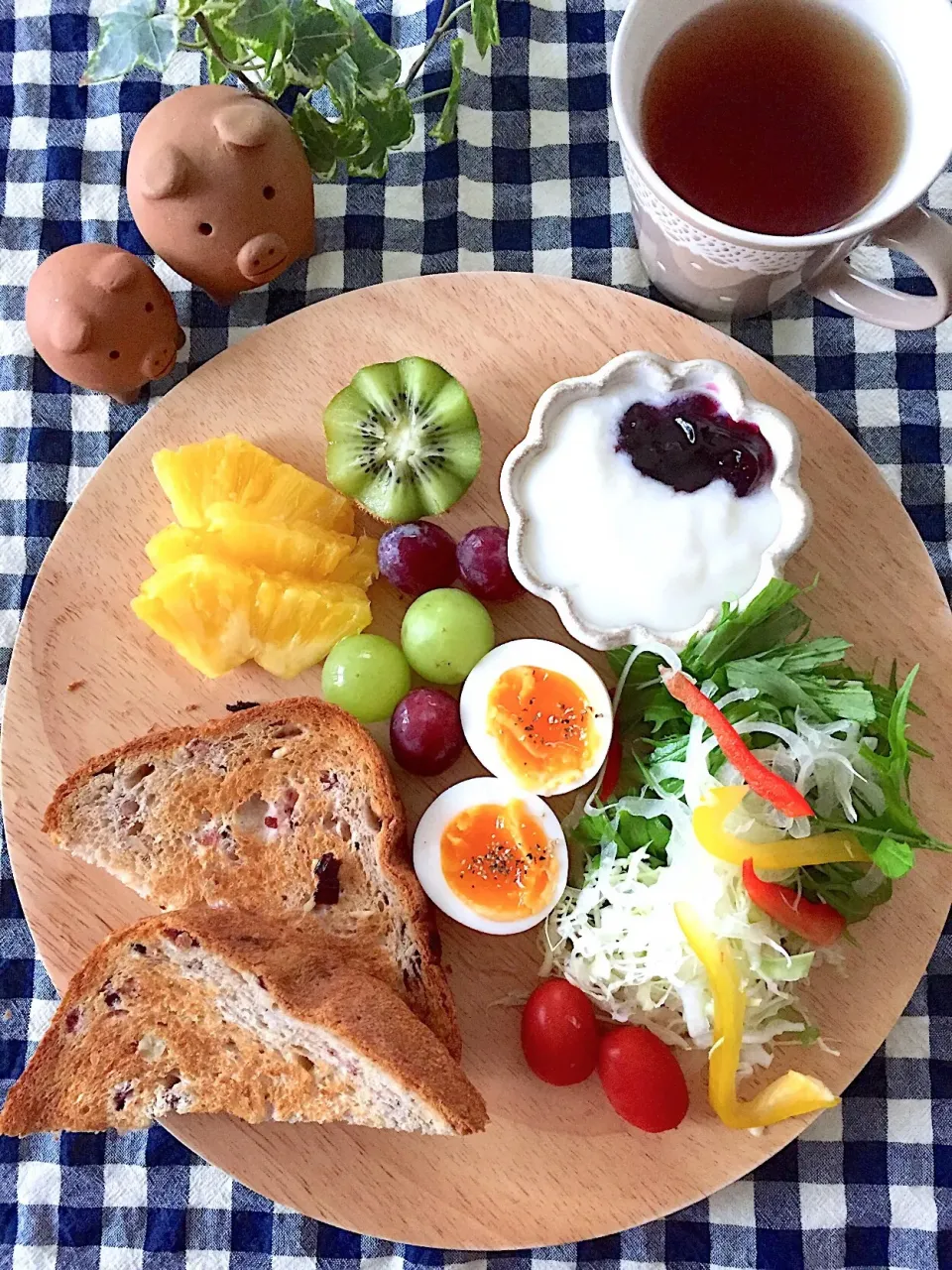 ワンプレート朝ごはん|むーさん