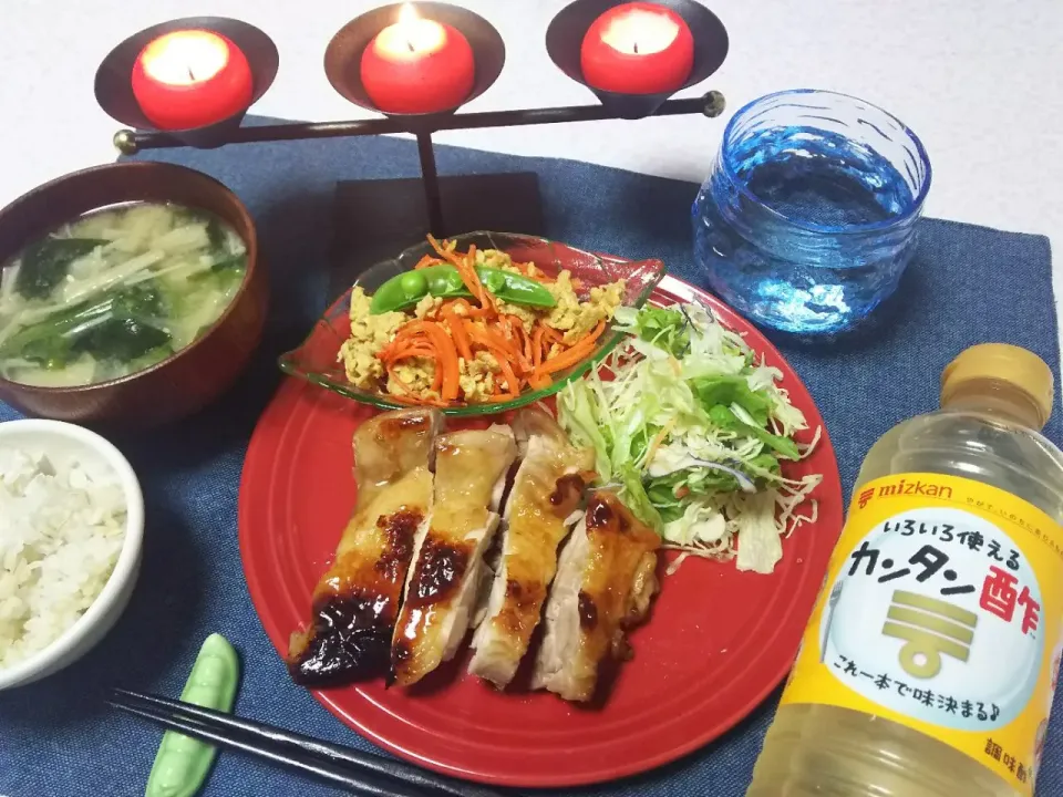 #カンタン酢 で照り焼きチキン🎶|シュワシュワキッチンさん