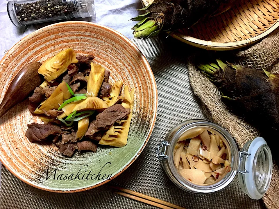 Snapdishの料理写真:Stewed beef tendon &bamboo shoots|Masakiさん