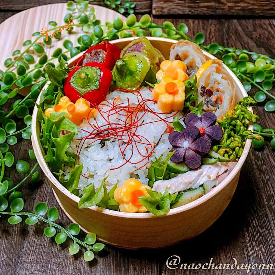 Snapdishの料理写真:今日のお弁当🍱
中華弁当🌼|naochandayonnさん