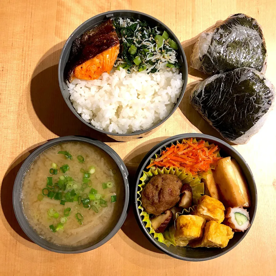 Snapdishの料理写真:彼弁＆朝ごはん用🍙|aineさん